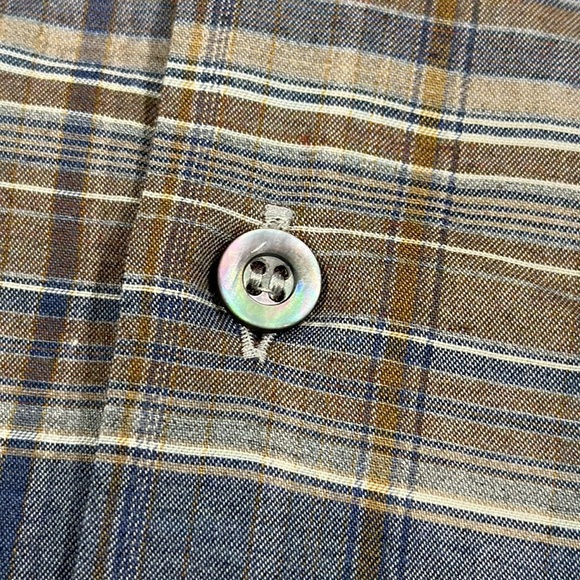 Ermenegildo Zegna Men’s Plaid Collared Button Up Long Sleeve Shirt - 3XB - Picture 7 of 9